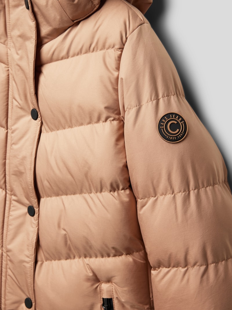 Steppjacke mit Label-Badge Modell 'Alomi' in sand