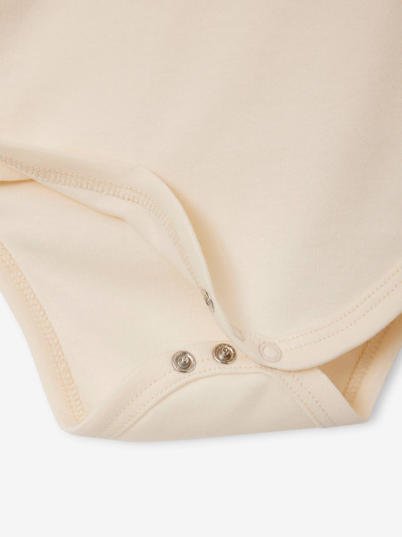 Vertbaudet 5er-Pack Baby Wickelbodys, lange Ärmel Oeko-Tex - pudrig rosa