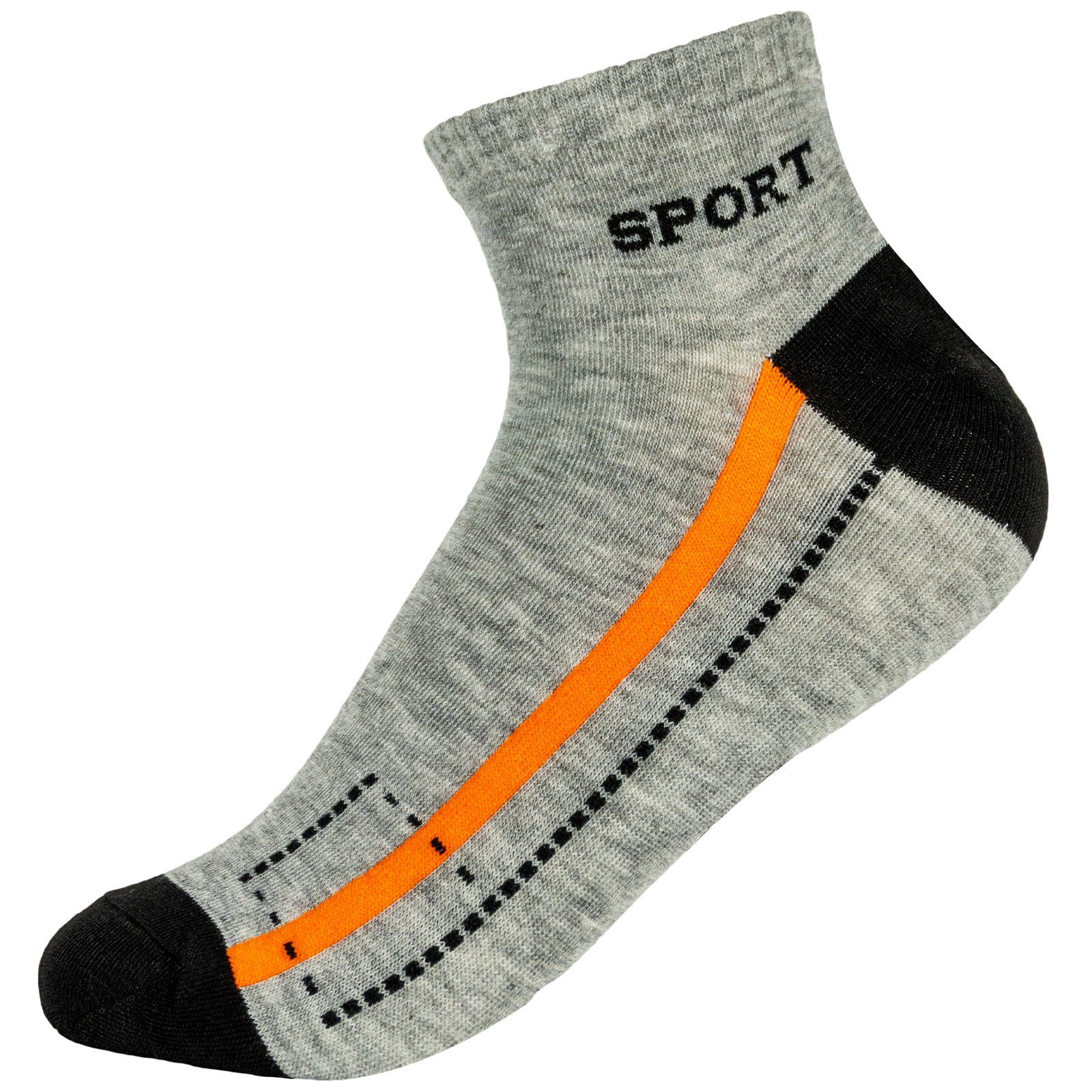 TEXEMP Sneakersocken 12 Paar Sneaker Socken Sport Freizeit Herren Damen Socken Baumwolle Kurz Socken 39-42 43-46 (Packung, 12 Paar)