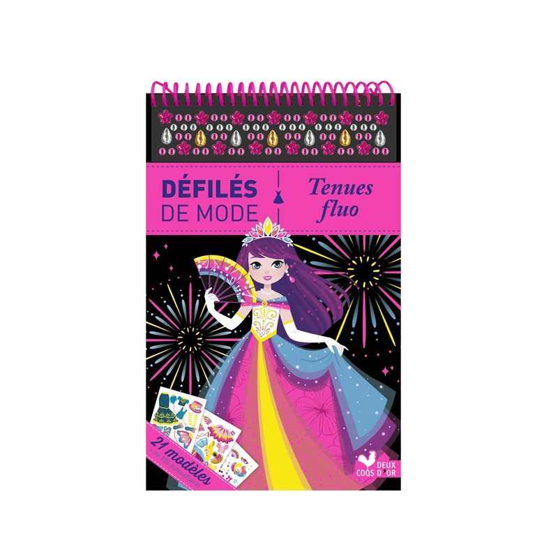 Livre Tenues fluo, bloc à spirale - Deux Coqs d’Or