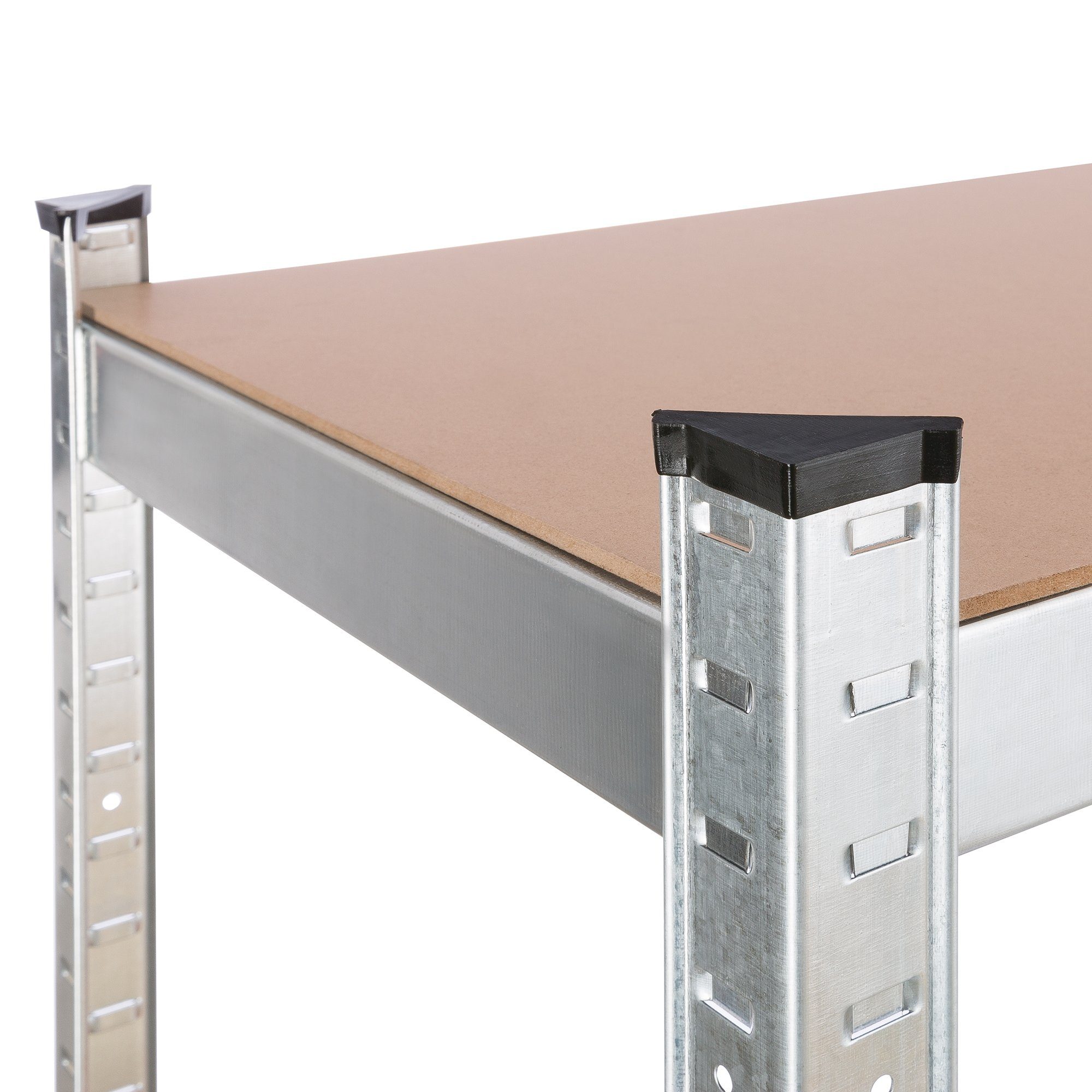 Arebos Schwerlastregal Regal Steckregal Kelleregal 160 x 80 x 40 cm 320 kg