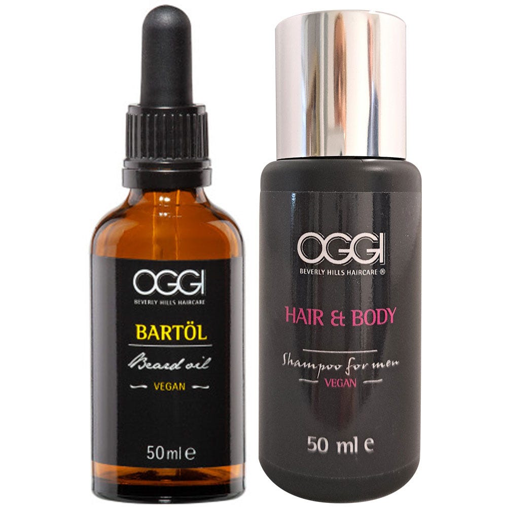 Oggi Men Set Bart Oil 50ml + gratis Travelsize-Shampoo