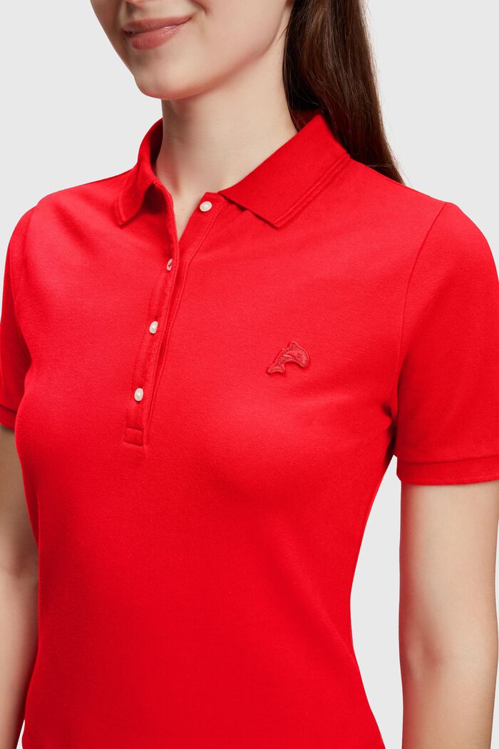 Klassisches Tennis-Poloshirt mit Dolphin-Batch