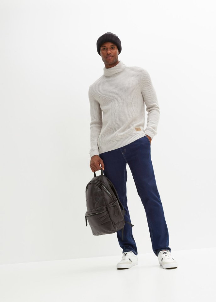Regular Fit Schlupf-Thermojeans, Straight