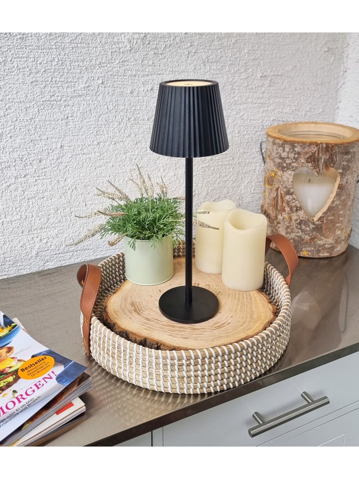 Coen Bakker LED Tischlampe dimmbar Touch Farbwechsler IP44 Innen & Außen 36,5x11cm Schwarz günstig kaufen onesize