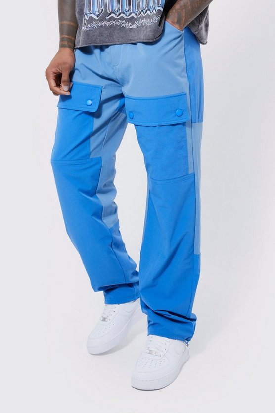 Elastische Colorblock Stretch-Hose