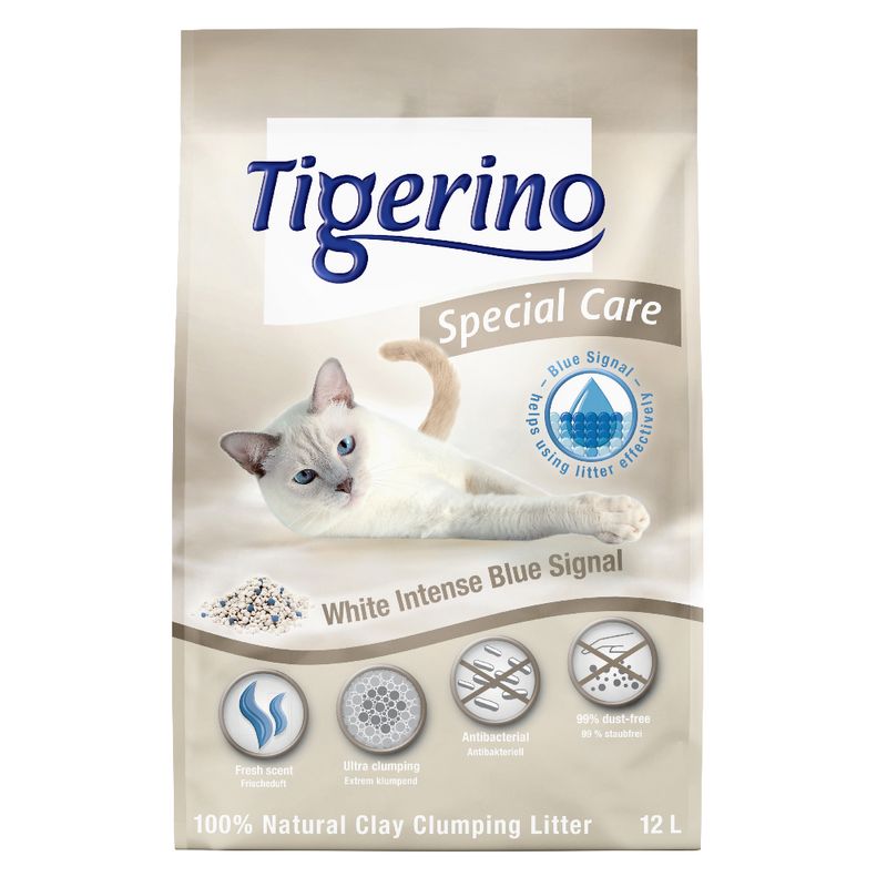 Tigerino Performance White Intense Blue Signal Katzenstreu | bitiba