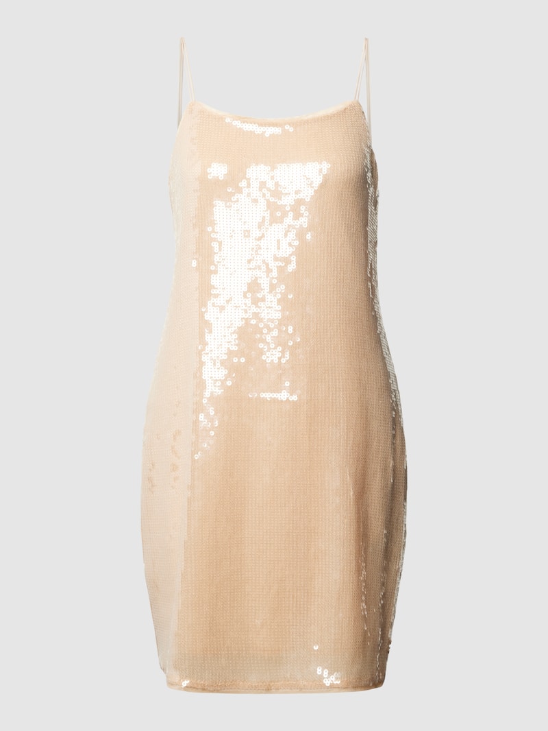 Minikleid mit Paillettenbesatz Modell 'SEQUINS' in gold