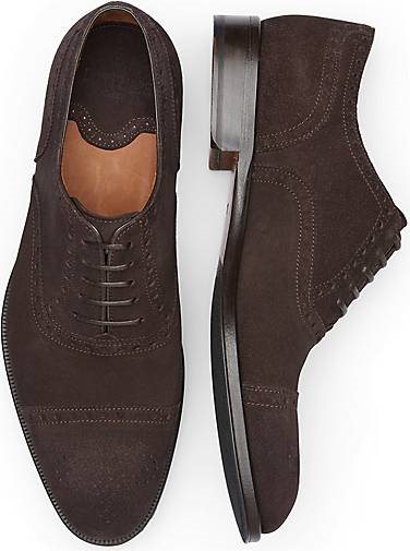 Lottusse Oxford Aus Kalbsveloursleder In Mokka