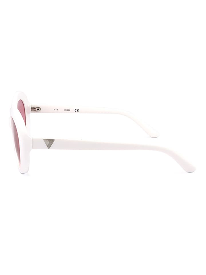 Guess Damen-Sonnenbrille in Weiß günstig kaufen 55