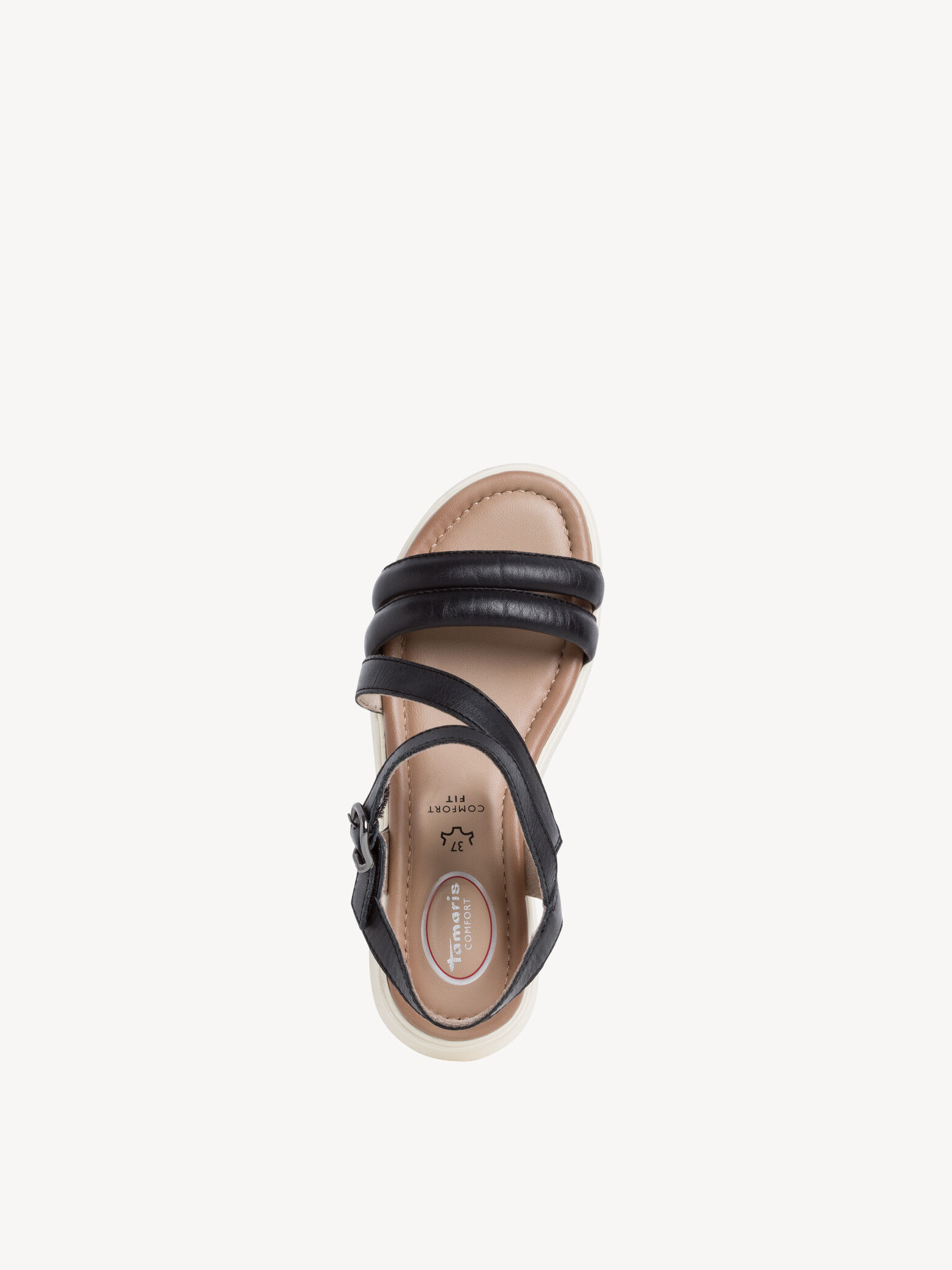 Sandale en cuir - noir