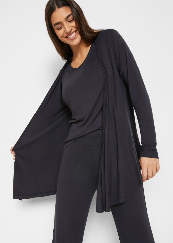 Shirt, Jacke, Hose (3-tlg.Set) mit Viskose