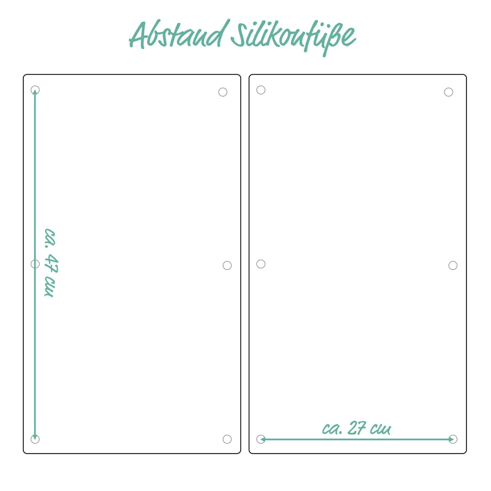 Neuetischkultur Schneide- und Abdeckplatte Herdabdeckplatten Set 2-tlg., Spice, Glas, (Stück, 2 tlg)