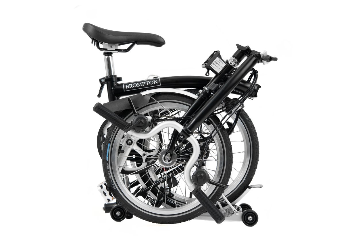 Brompton C-Line Explore mit Gepu00e4cktru00e4ger - 2022 - 16 Zoll - Faltrahmen