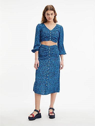 TOMMY-JEANS Damen Midirock