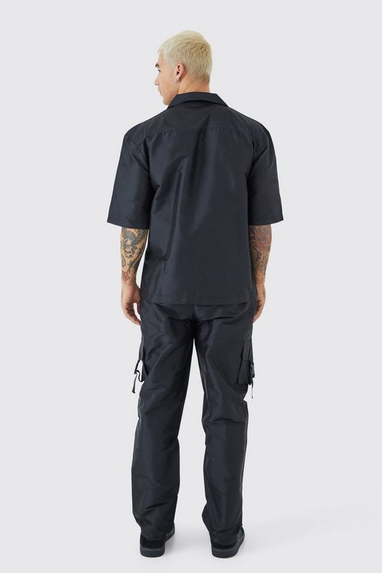 Kurzärmliges Utility-Hemd & Cargo-Hose