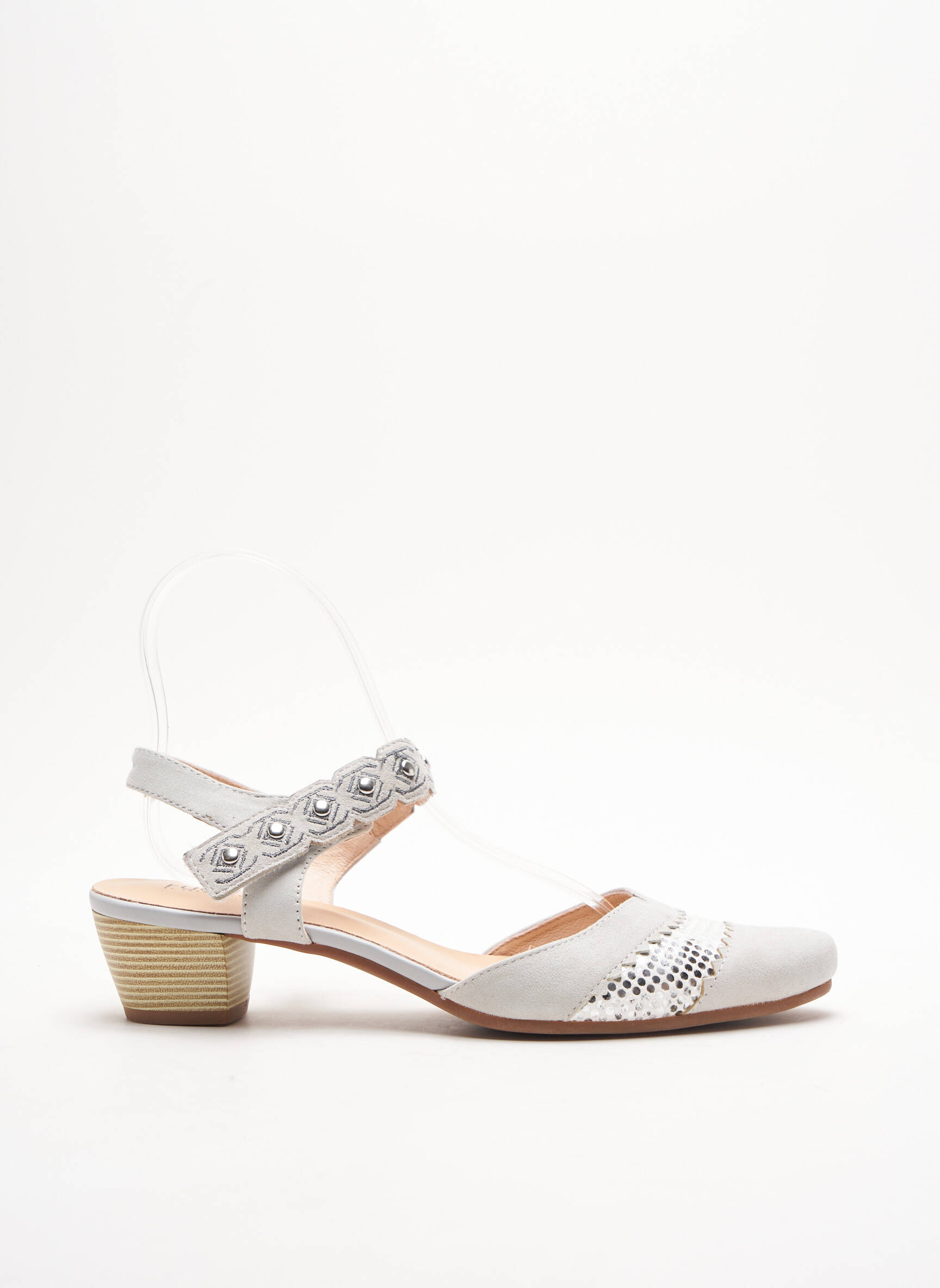 Fugitive By Francesco Rossi Sandales Nu Pieds Femme couleur gris