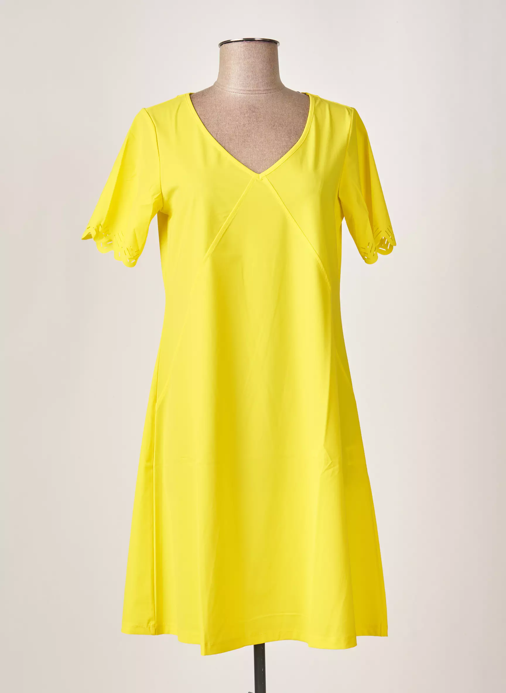 Maloka Robes Mi Longues Femme couleur jaune