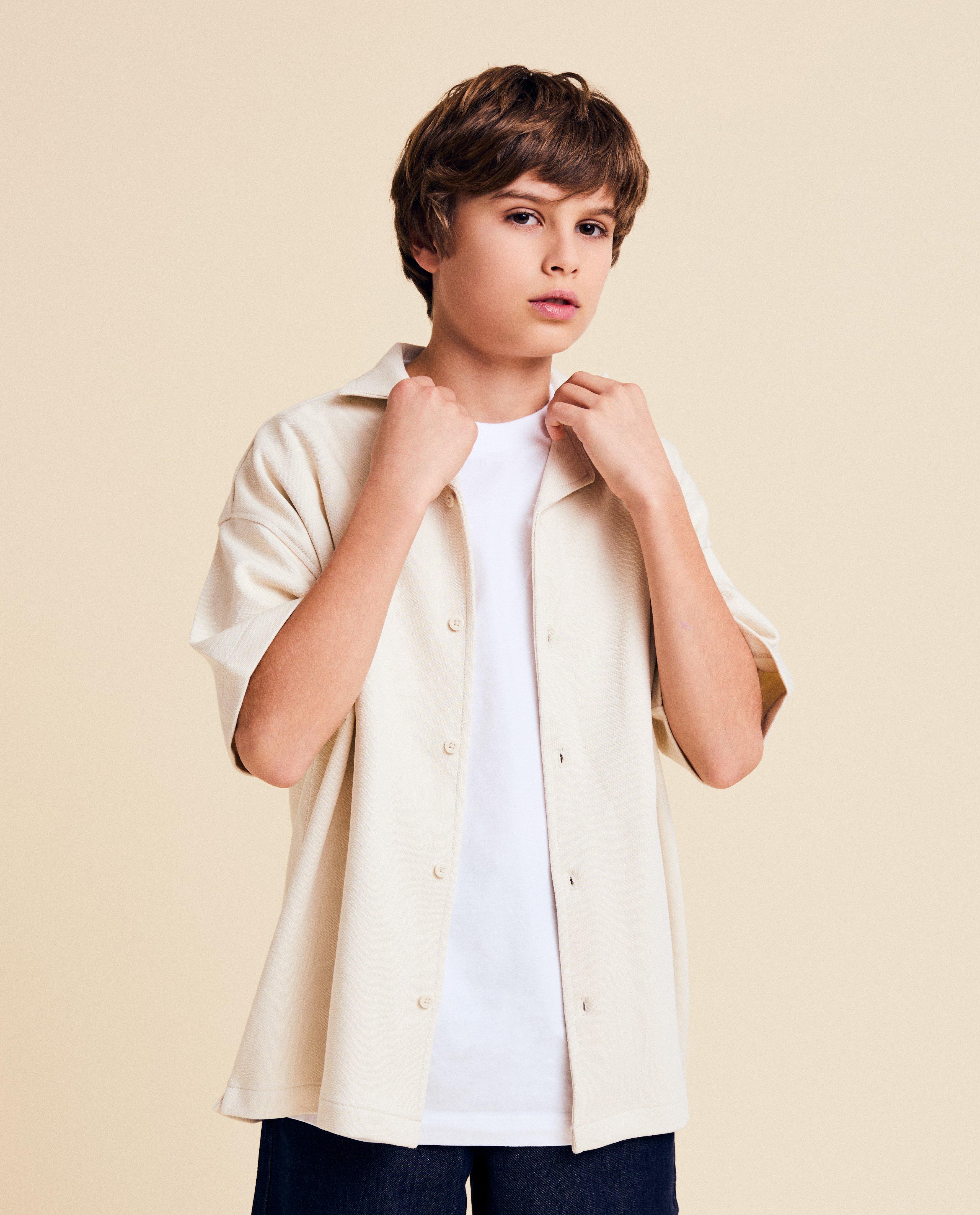 Kidz Nation beige skjorta, Speciella tillfällen ljusbeige