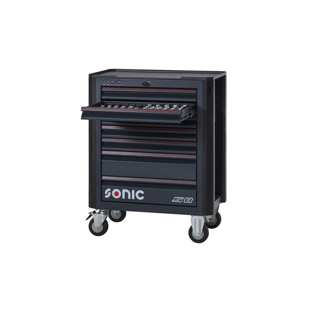 Sonic 720776 Cărucior de scule umplut | NEXT S8 | 207 piese