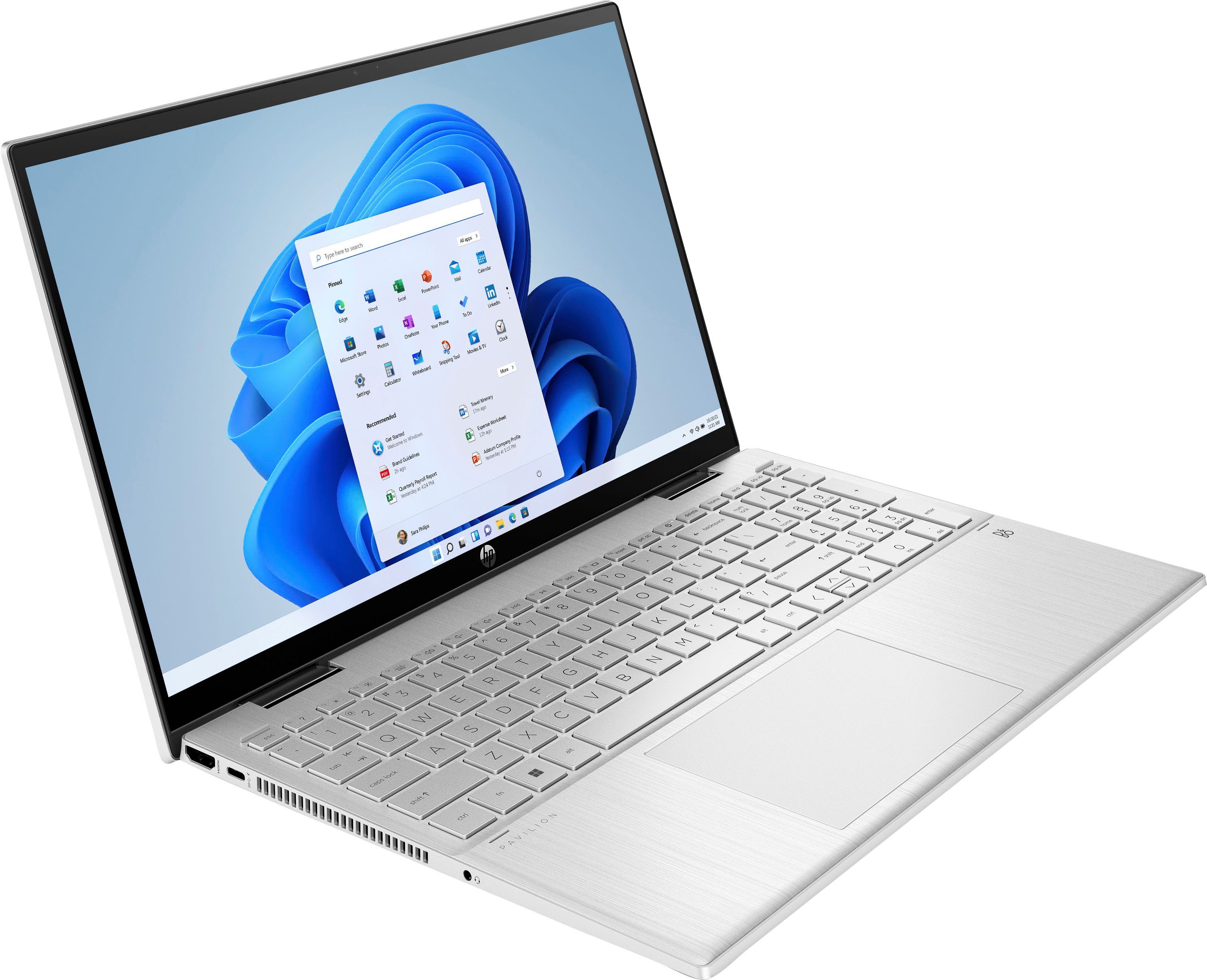 HP 15-er1254ng Convertible Notebook (39,6 cm/15,6 Zoll, Intel Core i5 1135G7, Iris Xe Graphics, 512 GB SSD)