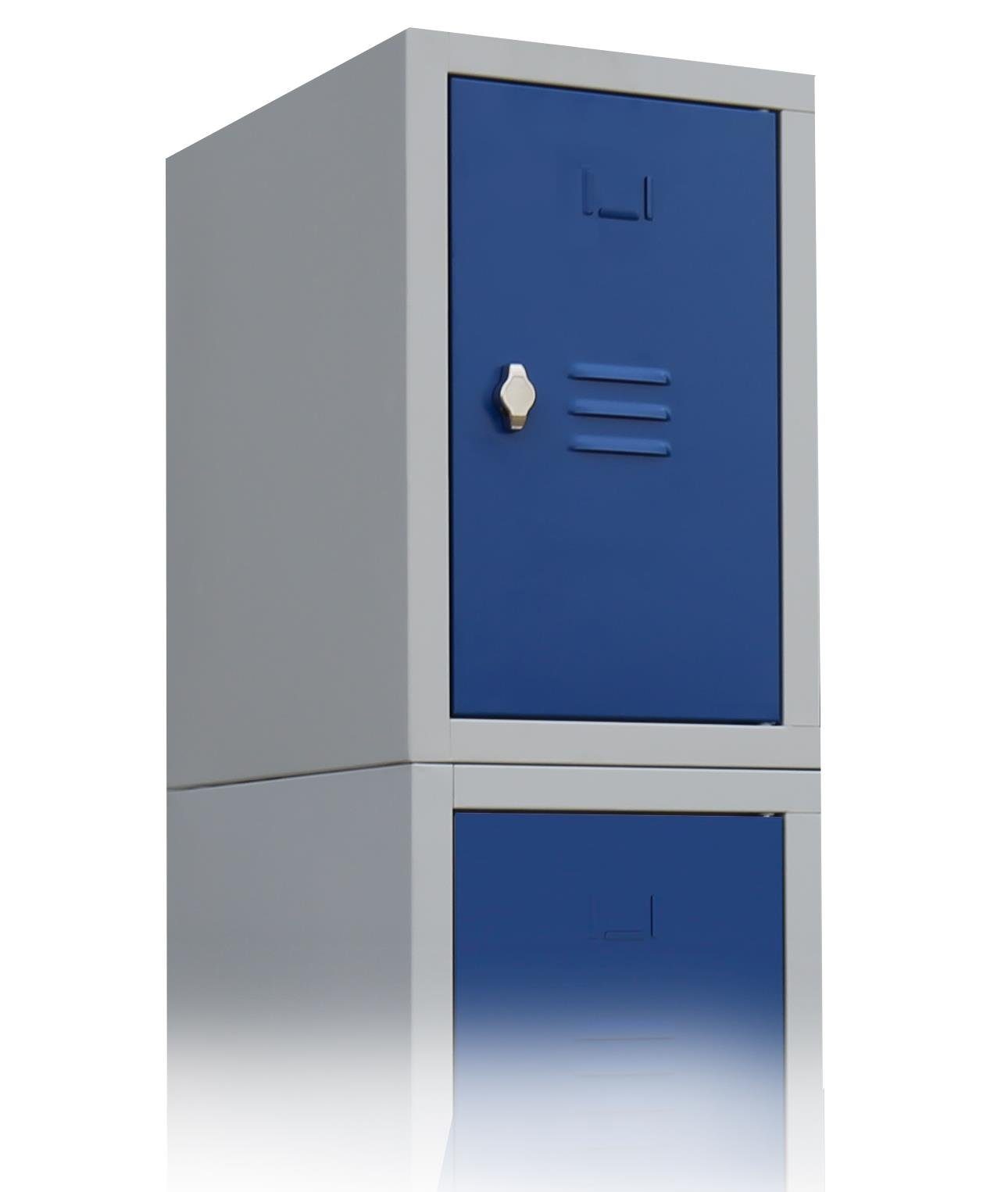 Steelboxx Schrankeinsatz Aufsatzschrank, 500 x 315 x 500 mm, lichtgrau/enzi