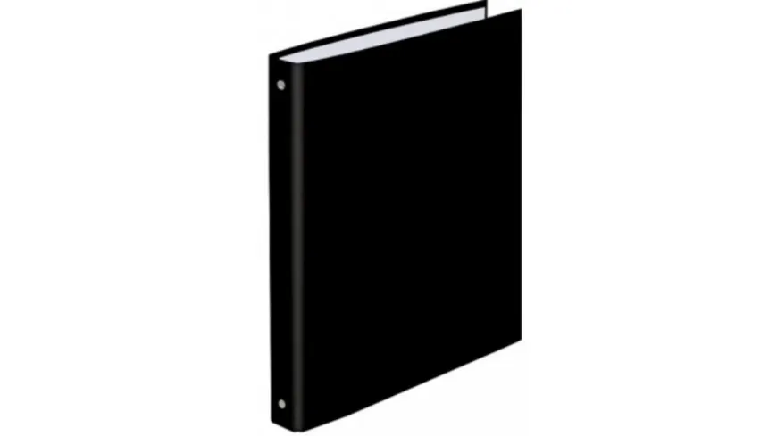 Ringbuch A4 4 Ringe schwarz schwarz