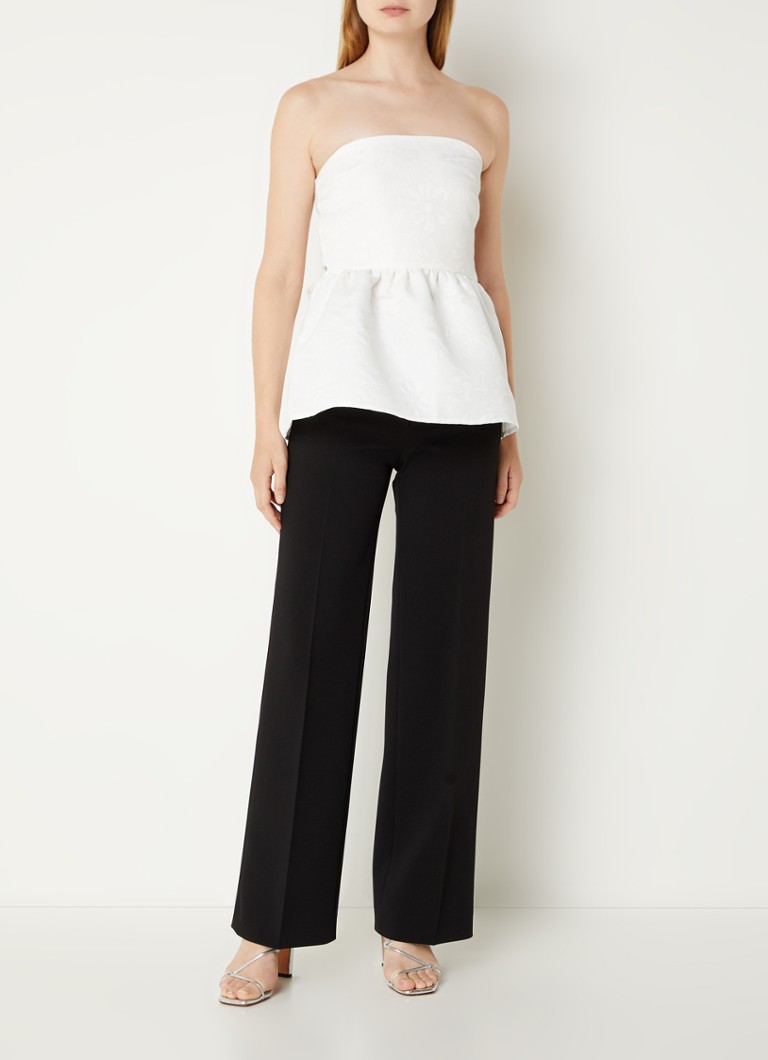 Corset texturat cu funde Laagam Cecile