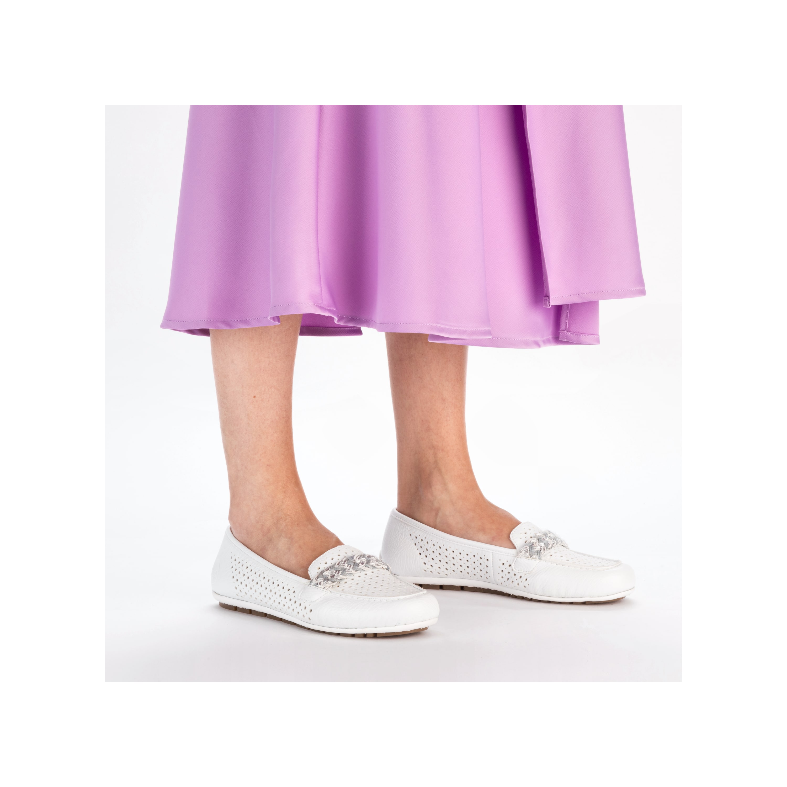 Rieker Damen Loafer reinweiss
