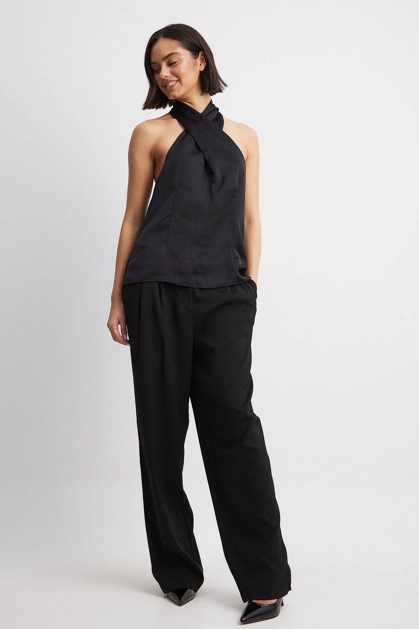 Longline-Oberteil mit Neckholder-Ausschnitt