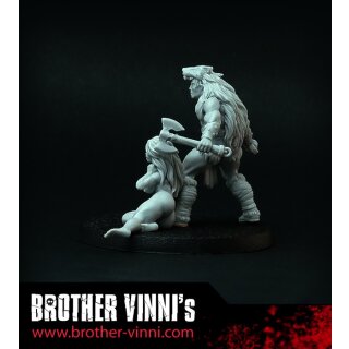 Barbarian with Women (28 mm)