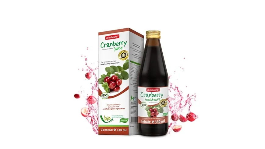 Medicura Bio Saft Cranberry 330 ml