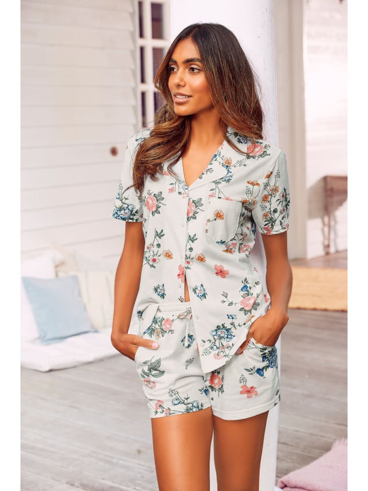 VIVANCE DREAMS Shorty in ecru-allover-geblümt günstig kaufen