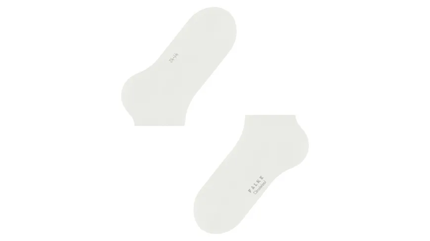 FALKE Herren Sneaker Socken ClimaWool Weiß