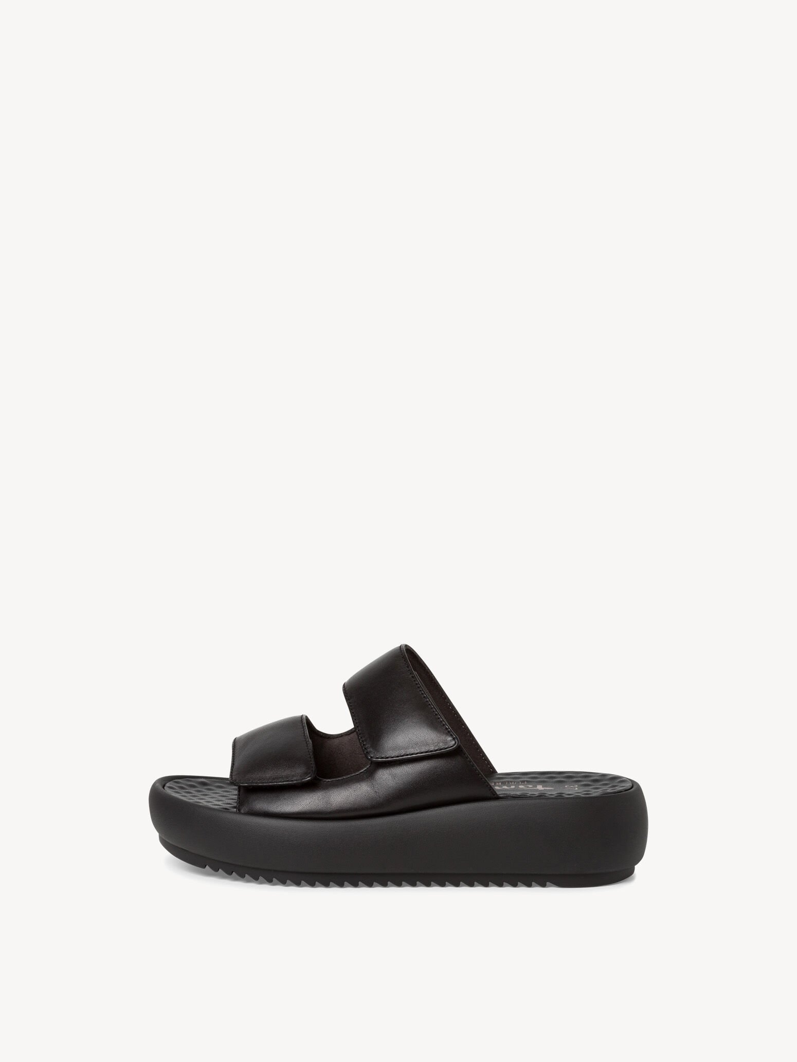 Mule en cuir - noir