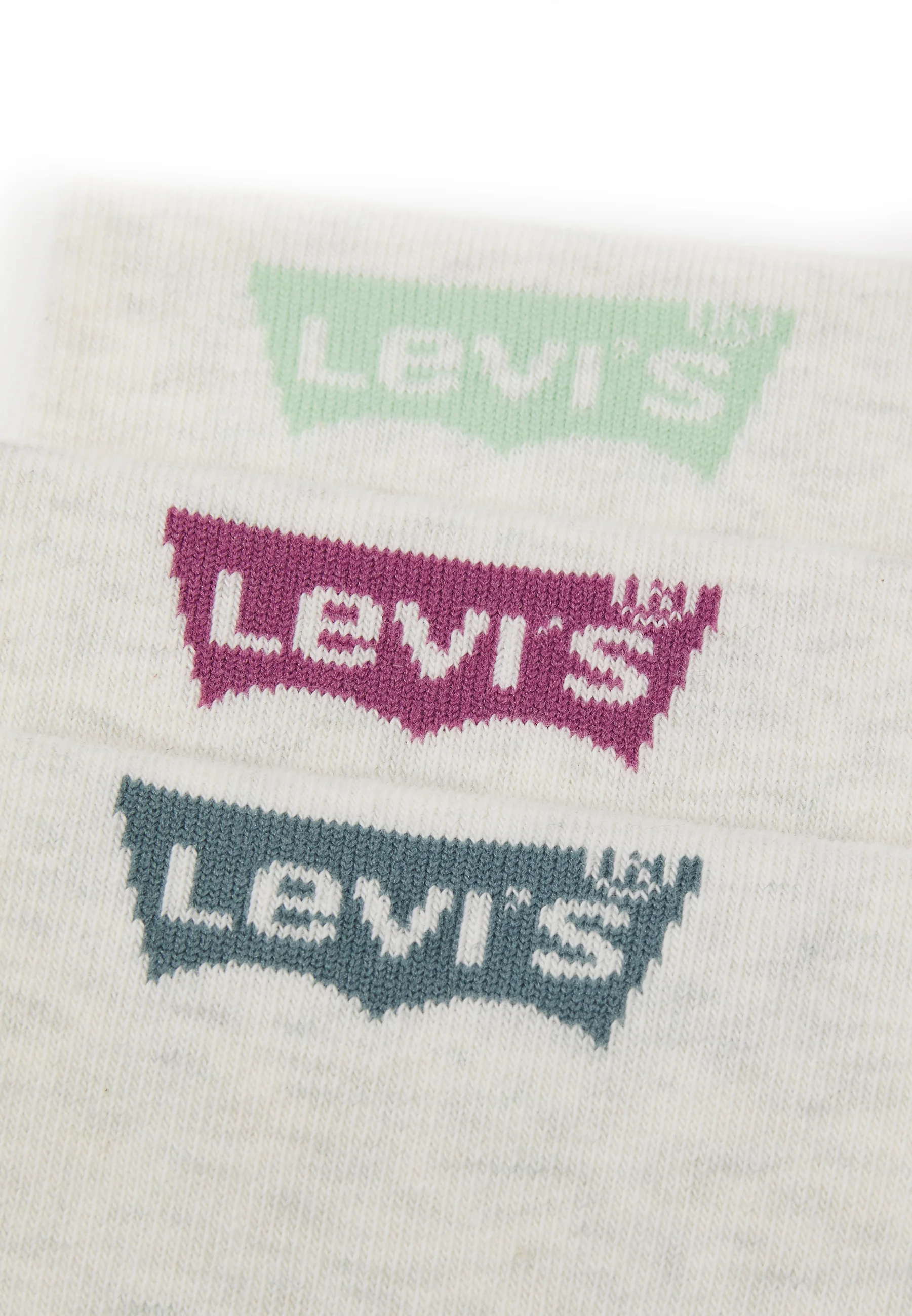 Levi's® Calcetines unisex de corte regular con logo de alas de murciélago, paquete de 6