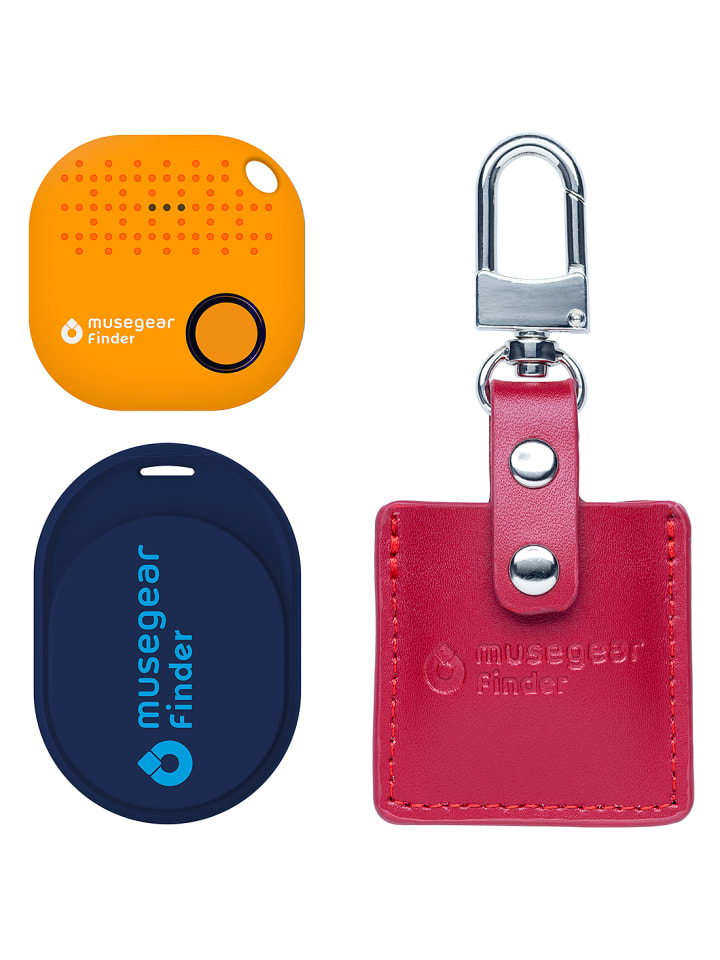 musegear Finder Mini dunkelblau, Finder 2 orange, Finder 2 in Ledertasche Bordeaux günstig kaufen onesize