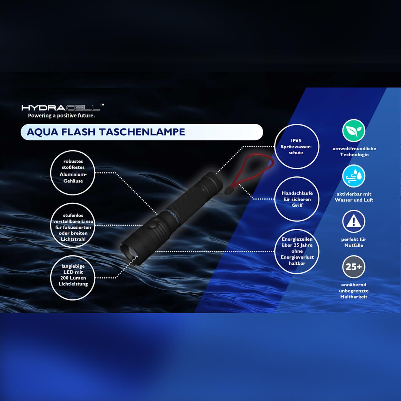 LED Taschenlampe AquaFlash