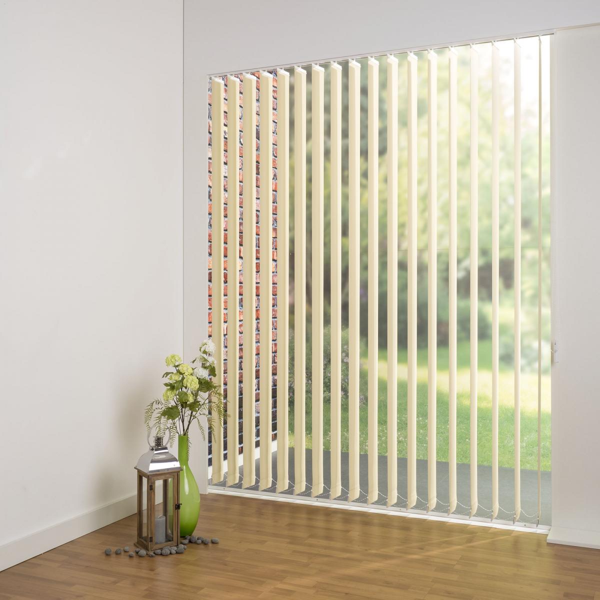 Bella Casa Vertikalanlage Maß, 127 mm Lamelle, 120 x 250 cm, hellgelb