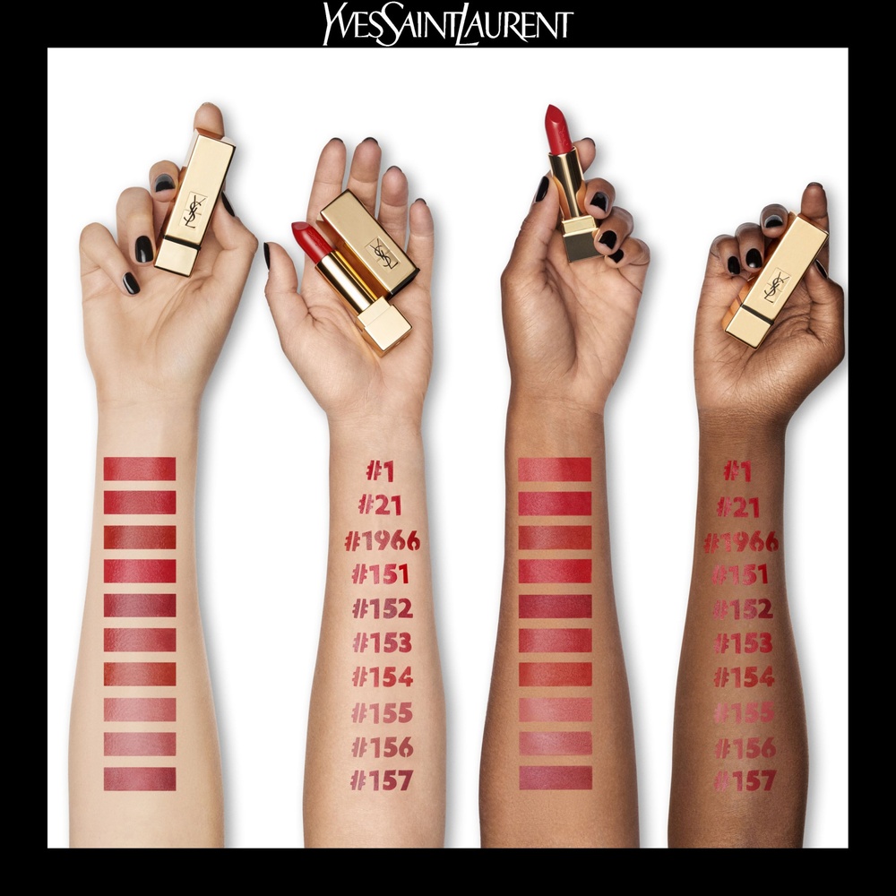 Yves Saint Laurent Rouge Pur Couture Rouge à Lèvres Satiné Longue Tenue et Confort