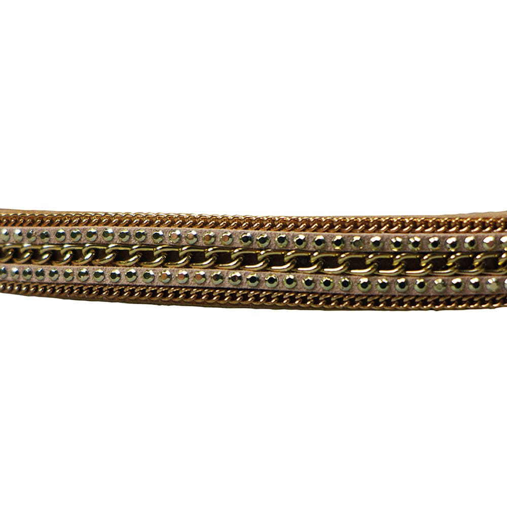 Comair Haarband Kette/Nieten gold
