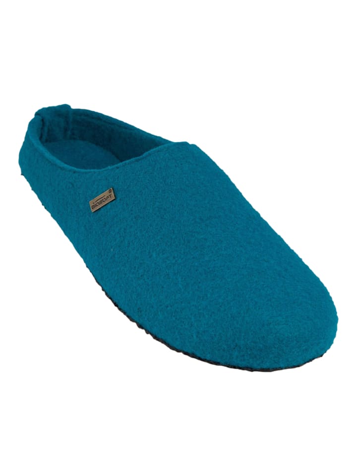 BIOSOFT Hausschuhe LadyCosy in Türkis günstig kaufen