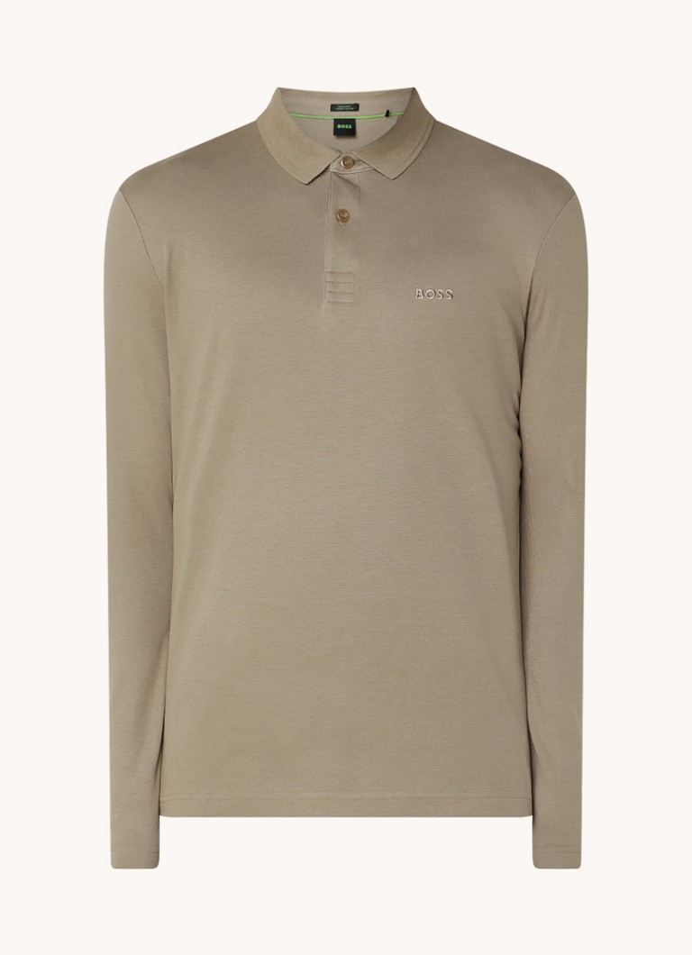 Polo HUGO BOSS Pirol de corte regular com logotipo