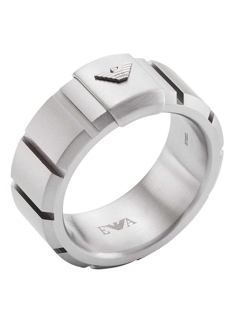 Emporio Armani  Ring met logo EGS3081040