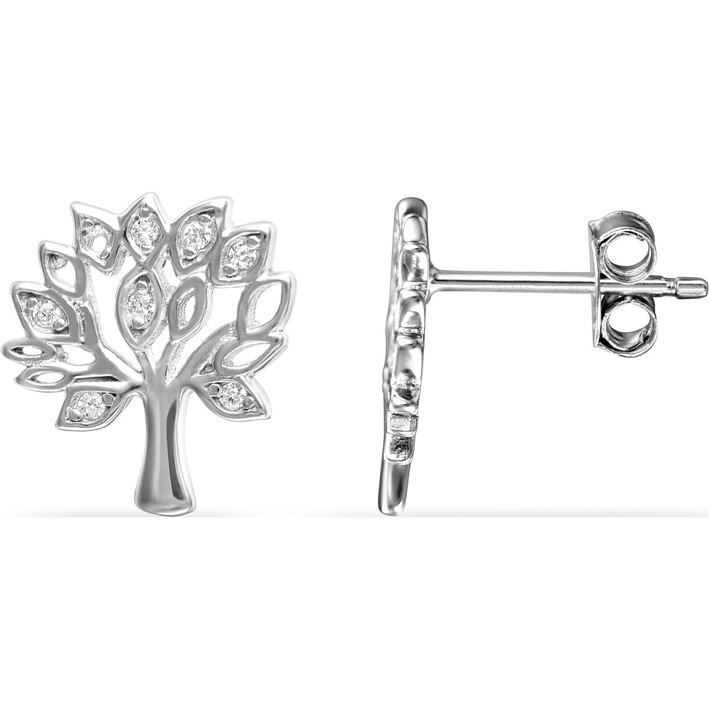FAVS Boucles d'oreilles à fermoir à poussette 925 Argent Boucles d'oreilles