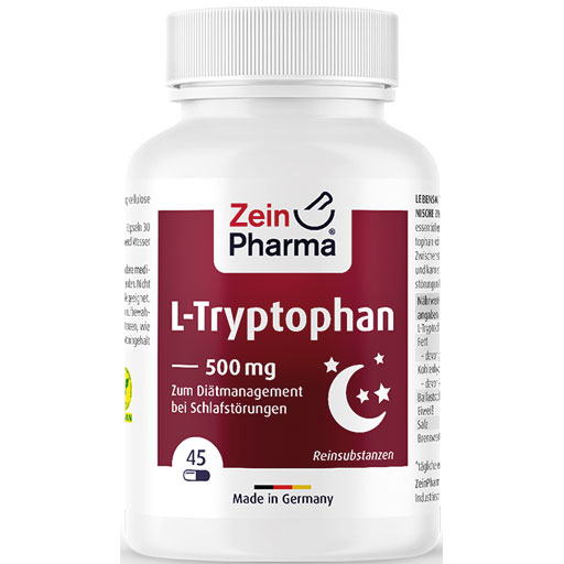 L-TRYPTOPHAN 500 mg aus Fermentation Kapseln  45 St  Kapseln