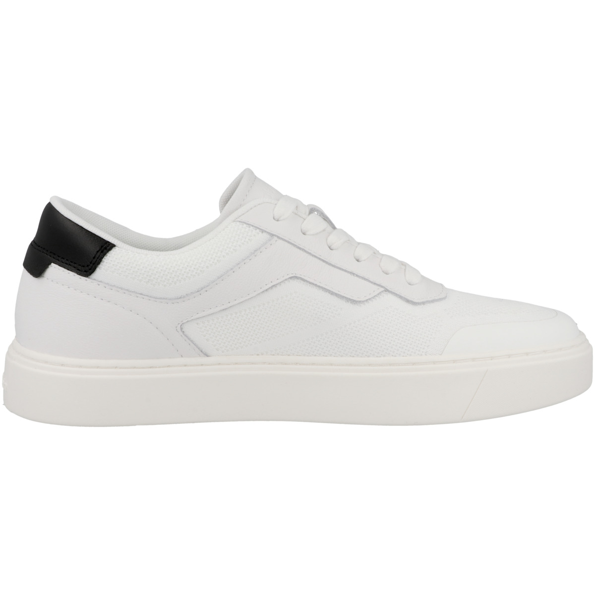 Calvin Klein Low Top Lace Up Knit Sneaker Low weiss