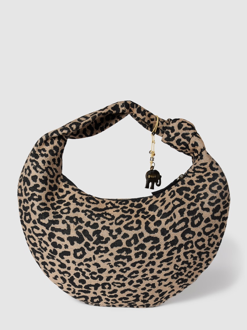 Handtasche mit Allover-Muster in sand