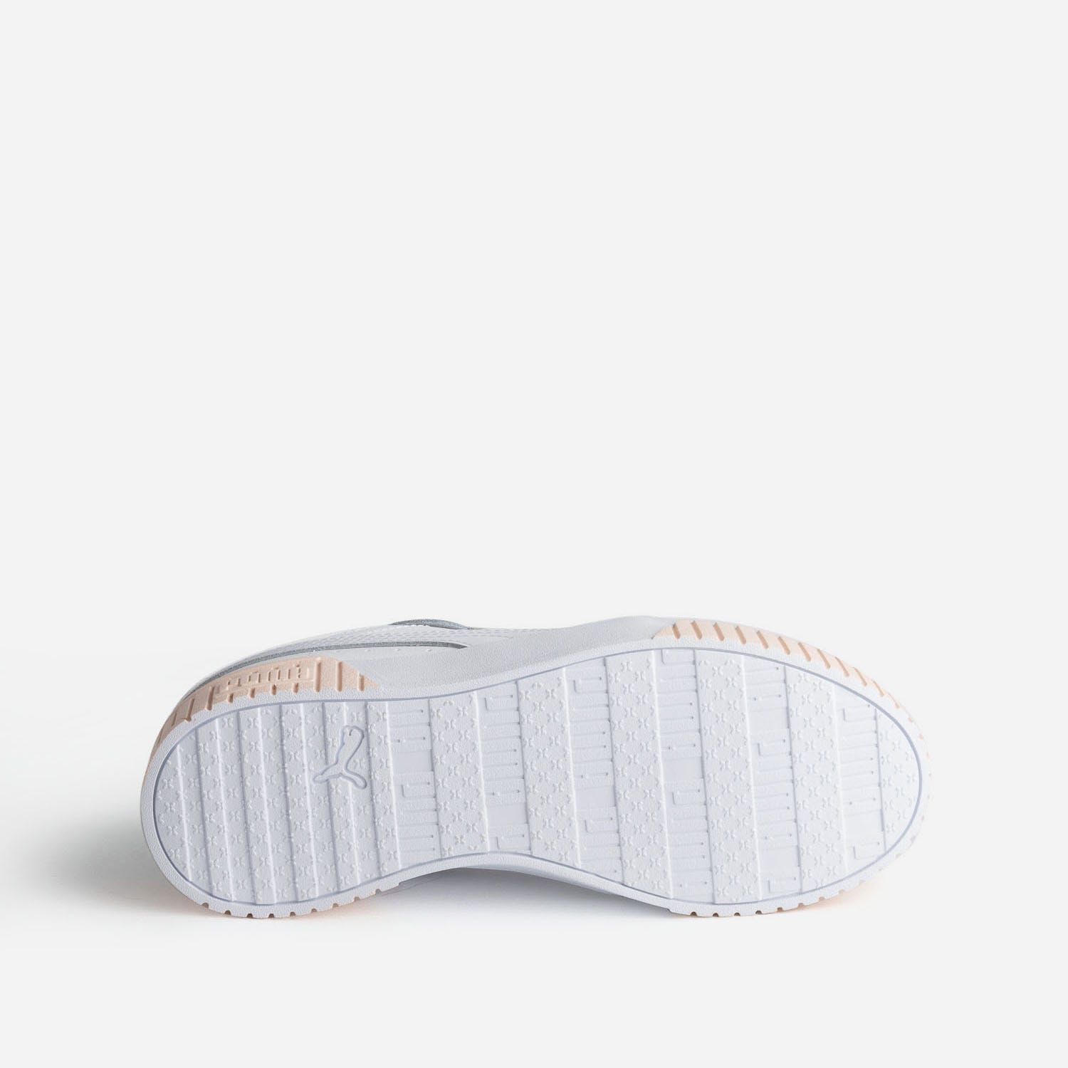 Tennis PUMA blanche et pêche à plateforme