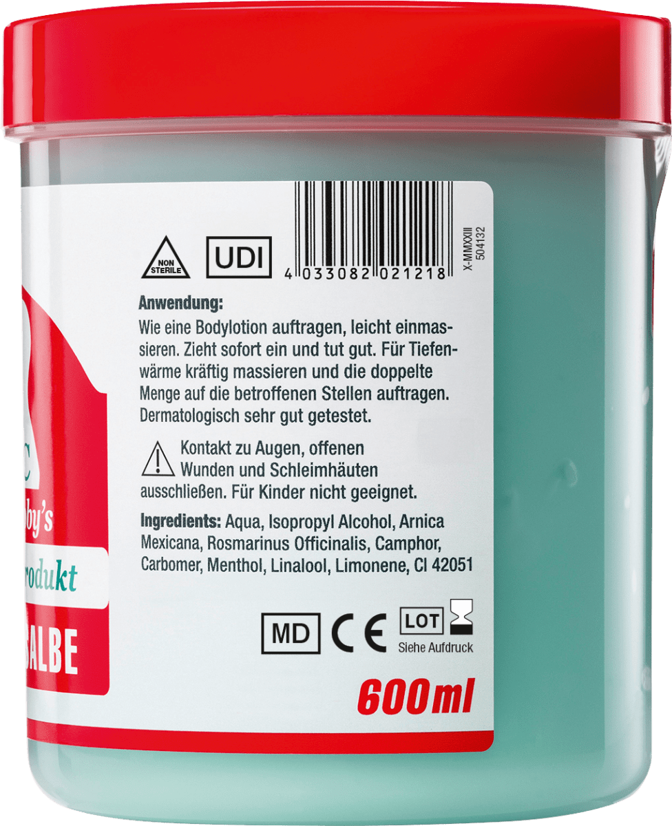 orig.  Pferdesalbe, 600 ml